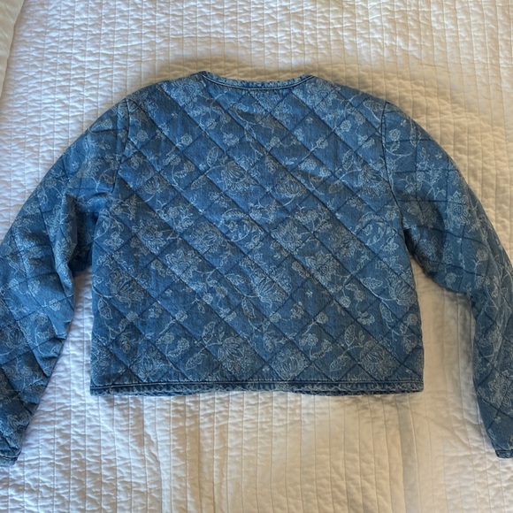 Rachel Zoe denim quilted jacket - Picture 6 of 6